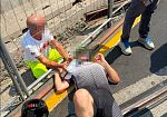 ciclista-cade-in-zona-cantieri-tramvia-interviene-lambulanza