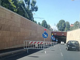 si-rompe-spazzatrice-nel-sottopasso-forti-risentimenti-alla-circolazione