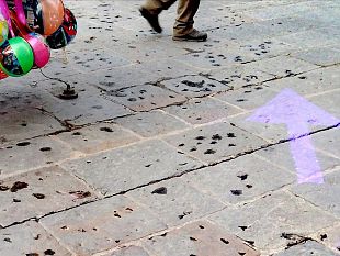 sensi-unici-pedonali-le-frecce-viola-invadono-il-centro