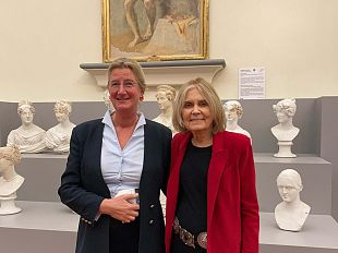 gloria-steinem-in-visita-alla-galleria-dellaccademia