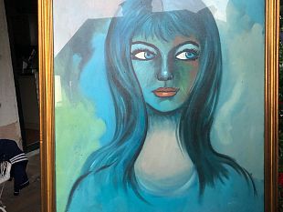 quadro-di-romano-mussolini-della-figlia-alessandra-1982