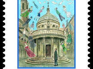 emissione-francobollo-reale-accademia-di-spagna-a-roma