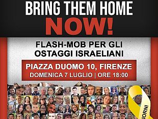flash-mob-per-gli-ostaggi-israeliani-a-firenze