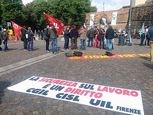 sicurezza-sul-lavoro-presidio-a-firenze-di-cgil-cisl-uil