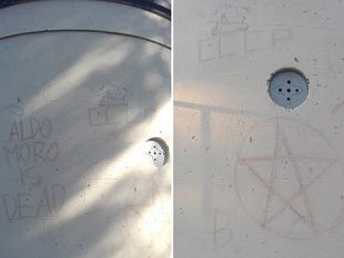 stelle-a-cinque-punte-aldo-moro-in-un-parco-di-firenze