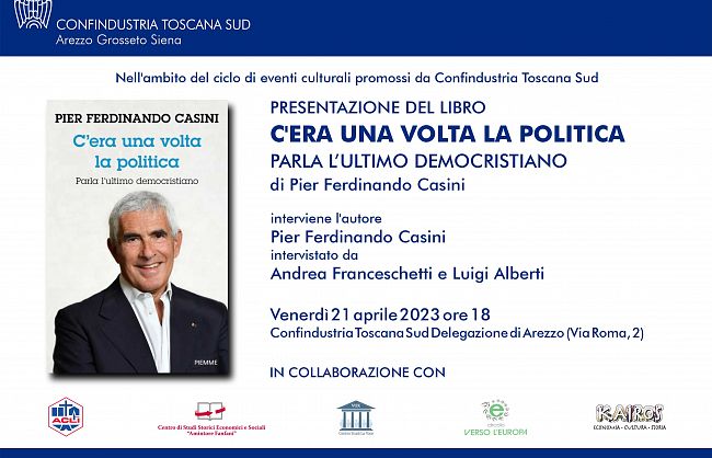 Pier Ferdinando Casini presenta il suo libro ad Arezzo