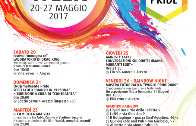 Toscana Pride 2017 il calendario verso Arezzo