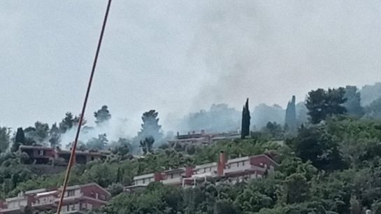Incendio a Monte Argentario, abitazioni in zona