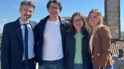 Muciaccia a Vinci per girare un video su Leonardo 