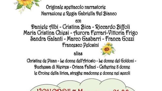 Per l'8 marzo Letizia Fuochi protagonista del concerto La Scelta