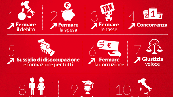 Debutta in Toscana il movimento “Fare - Fermare il declino”