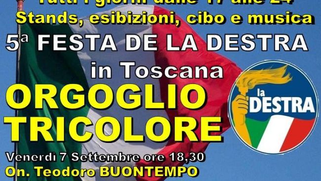 La Destra: la festa di partito a Ponte Buggianese