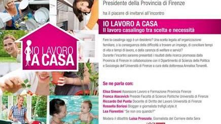“Io lavoro a casa” Provincia e Università di Firenze