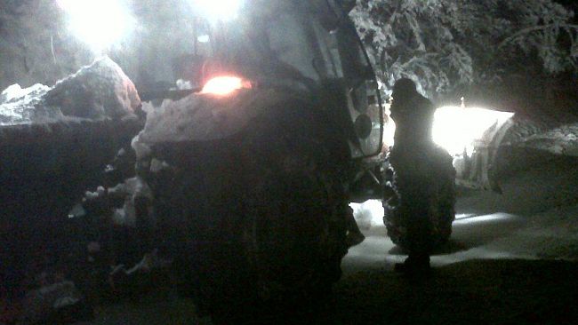 Neve: nella notte interventi per alberi caduti su strade