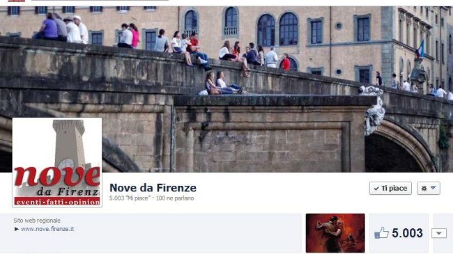 Facebook: 5.000 fan per Nove da Firenze