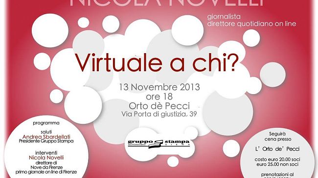 Siena: tavola rotonda sull'informazione on line