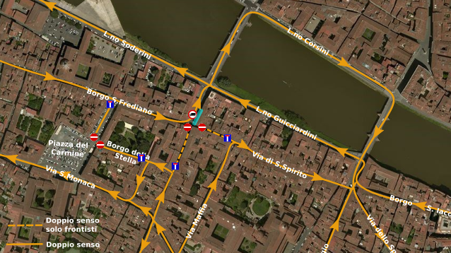 Via dei Bardi chiusa per due settimane