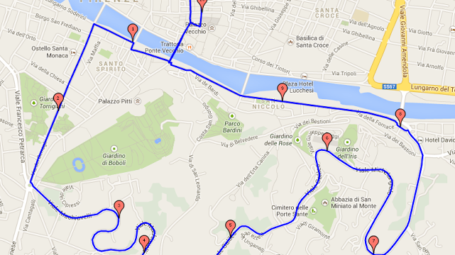 Guarda Firenze, tremila i pettorali, ecco il percorso