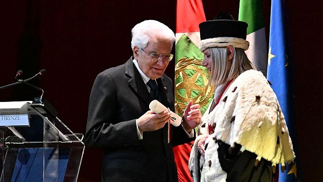 Firenze, laurea honoris causa al presidente Mattarella: le foto