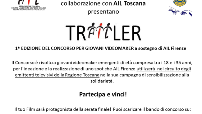 trAILer!, sfida tra videomaker a favore di Ail Firenze