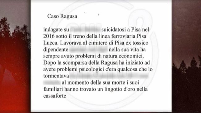 Caso Ragusa: a Chi l'ha Visto? la lettera anonima e l'ipotesi depistaggio
