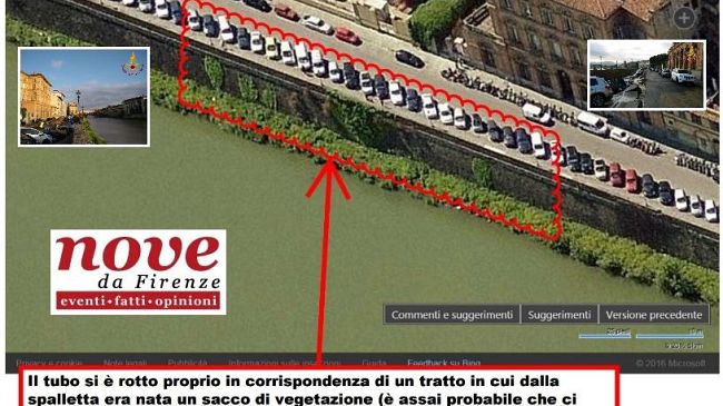 Voragine di Firenze, dopo il tubo rotto accuse e polemiche