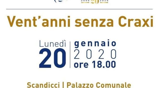 La morte di Craxi 20 anni dopo: a Scandicci il profilo di uno statista