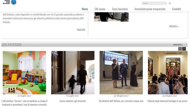 Istituto degli Innocenti online, più veloce e social