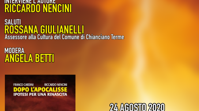 Terme di Chianciano: presentazione del libro “Dopo l’apocalisse”