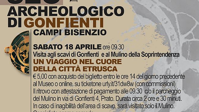 Che occasione: visita guidata agli scavi di Gonfienti