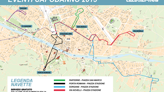 ​Firenze a Capodanno 2015: tutte le info su autobus e navette