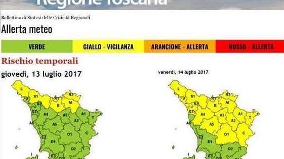 Allerta temporali e rischio idrogeologico idraulico