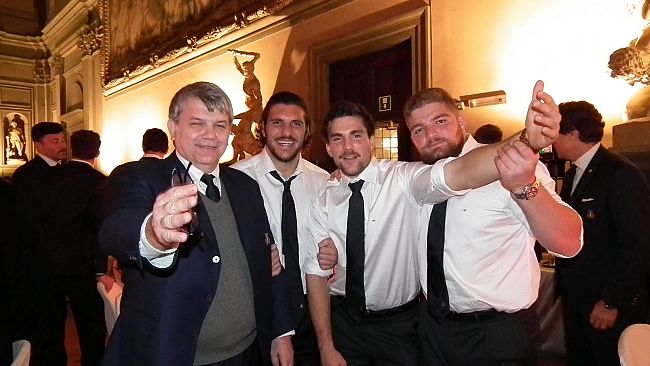 Rugby: ieri sera a Palazzo Vecchio la cena di gala della partita Italia-Sudafrica