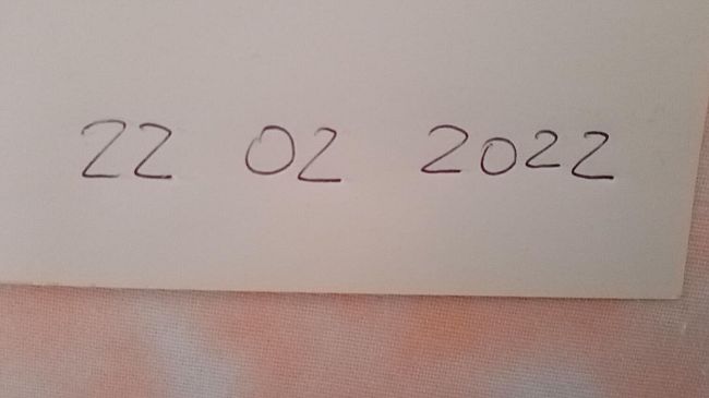 Martedì 22 febbraio palindromo: 22 02 2022