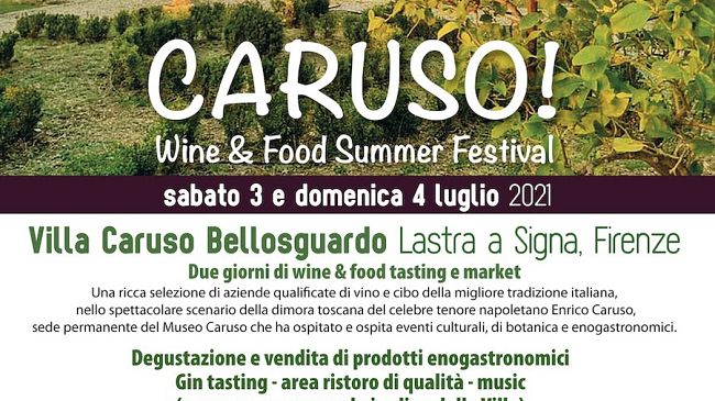 Mostra mercato del vino a Villa Caruso sabato 3 e domenica 4 luglio