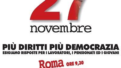 Cgil: Domani in piazza per il lavoro e il futuro dei giovani