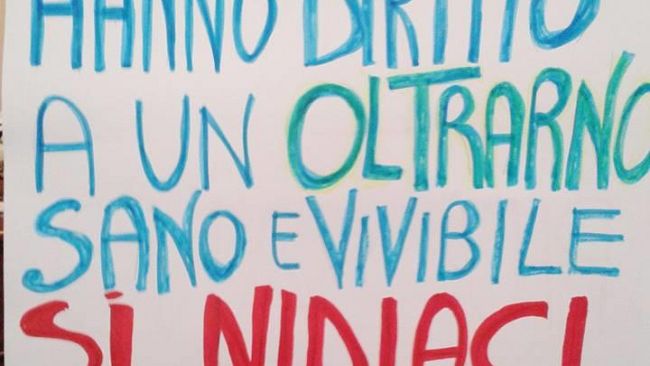 Oltrarno in corteo per il giardino Nidiaci, eredità pesanti e promesse mancate