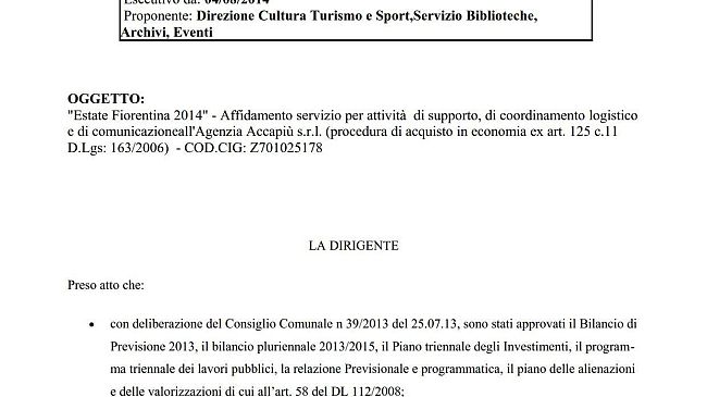 Estate fiorentina, Grassi : 