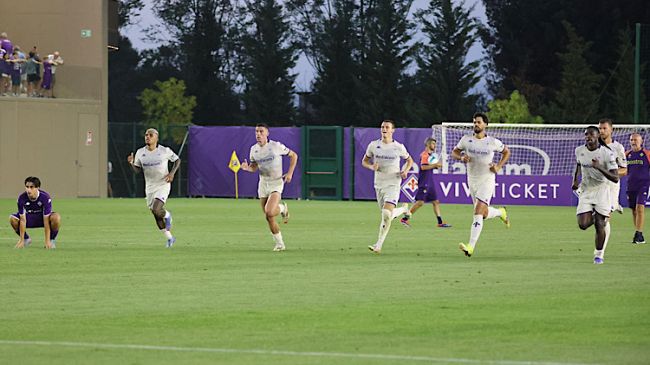 La formazione viola a Grosseto 
