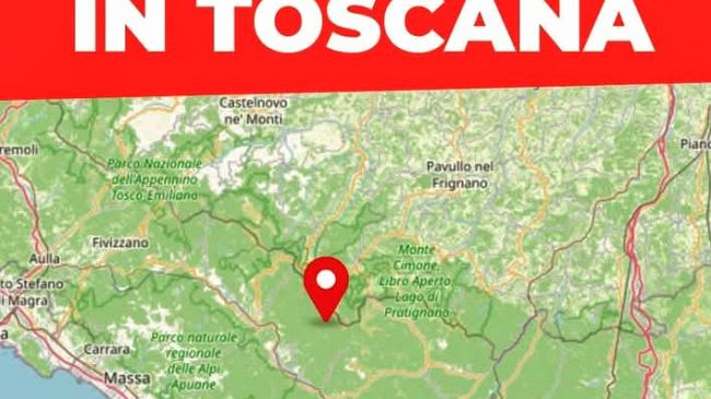 Scosse di terremoto oggi pomeriggio in Toscana 