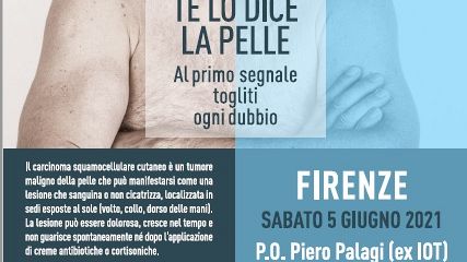 Te lo dice la pelle: visite dermatologiche gratuite sabato 5 al Palagi