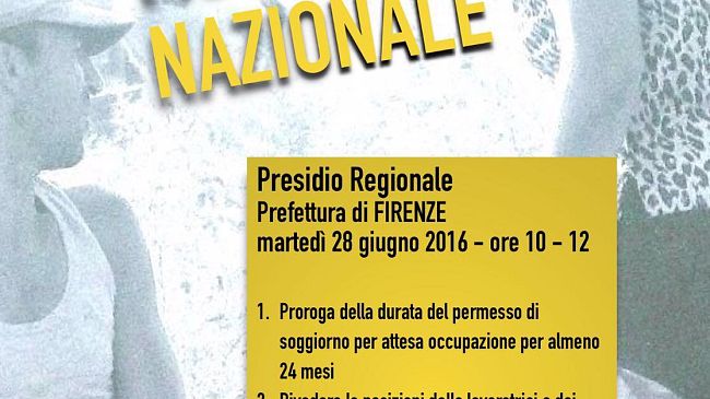 Permessi di soggiorno: domani presidio Cgil, Cisl, Uil in via Cavour