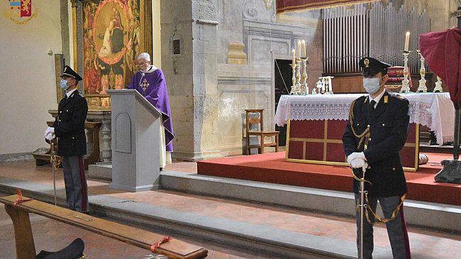 Firenze, gli auguri di Pasqua del Questore Santarelli ai poliziotti