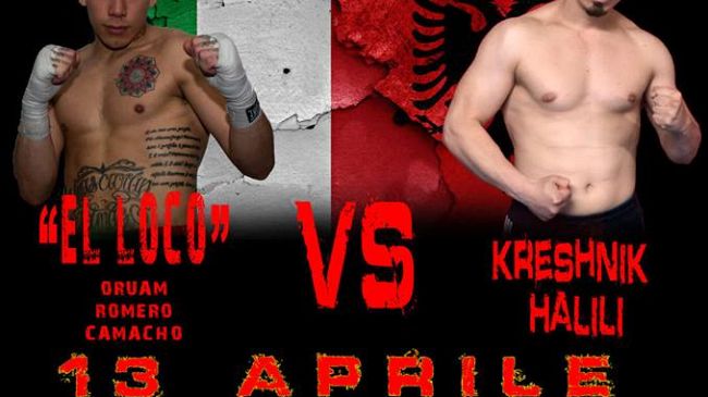 Oruam Romero VS Kreshnik Halili il 13 Aprile alle Sieci