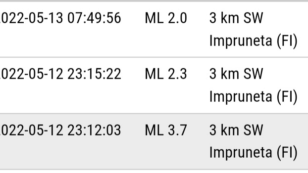 Terremoto: scossettina anche stamani 