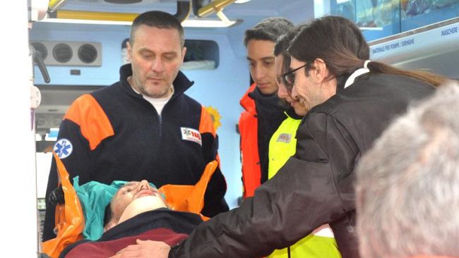 Dario Calistri atterrato a Firenze e ricoverato a Careggi