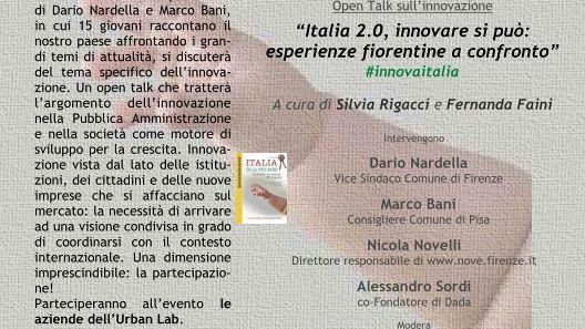 Italia2.0: il 19 maggio (ore 18.30) al Caffè letterario Le Murate