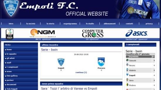 Nuovo sito internet per l'Empoli