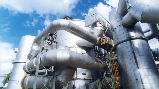 Impianto ORC in uno stabilimento per la produzione di acido solforico