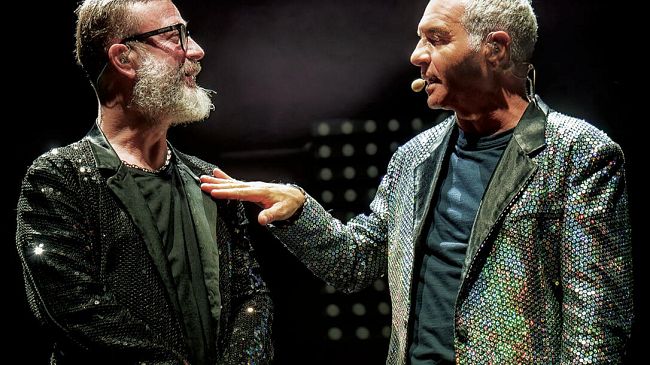 Giorgio Panariello e Marco Masini insieme sul palco